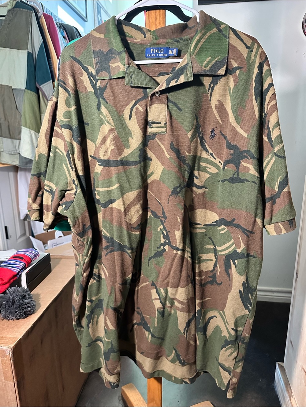Polo Ralph Lauren Camo Print Polo Shirt 3XLT